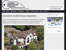 Tablet Screenshot of centennialhomeinspection.com